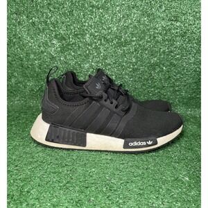 Adidas NMD‎ R1 Black White Running Shoes Boost Sneakers Women's Size 8 Men's 6.5